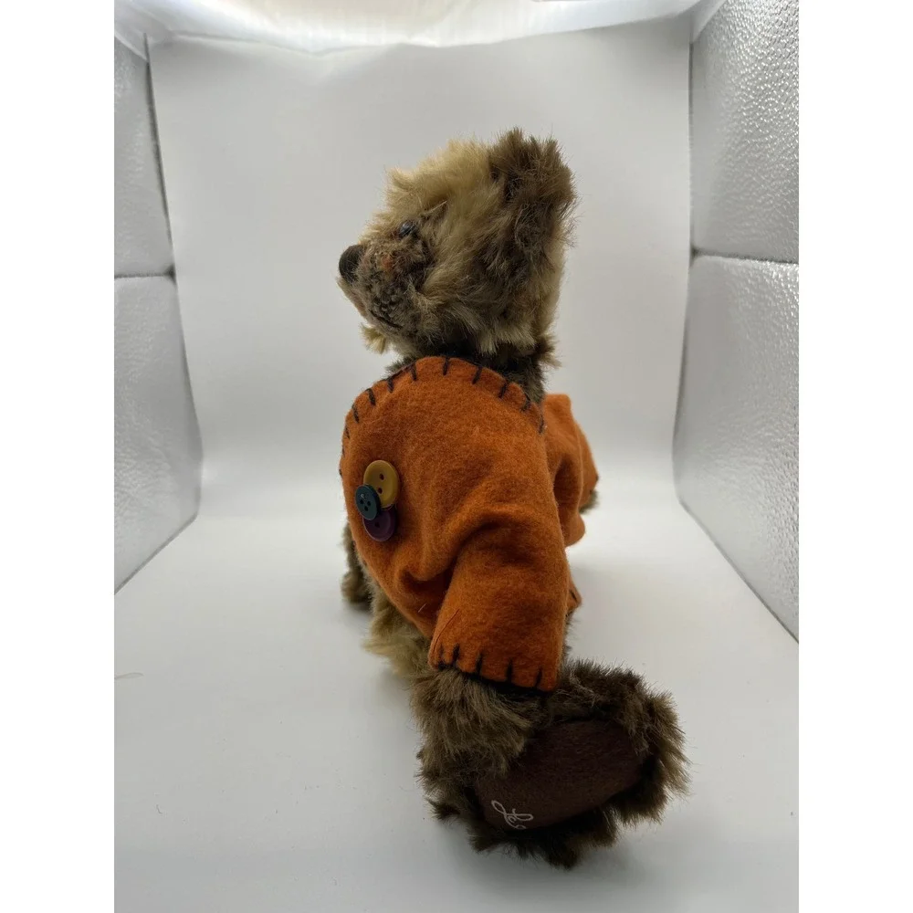 Lorraine Chien Ganz Cottage Collectibles Teddy Bear Jointed Orange Jacket LCC